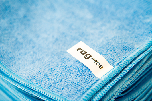 50 Pack of 15.75" x 15.75" Professional-Grade Microfiber Towels-Dairy